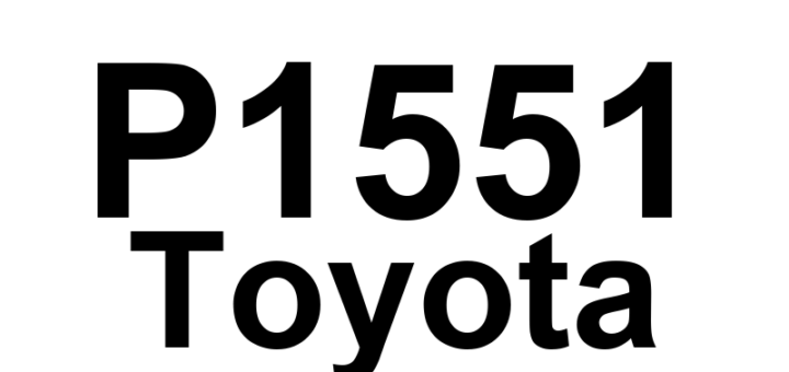 DTC P1551 Toyota - Definição em inglês: Battery Current Sensor Circuit Low Definição em Português: Sensor de Corrente da Bateria - Circuito Baixo
