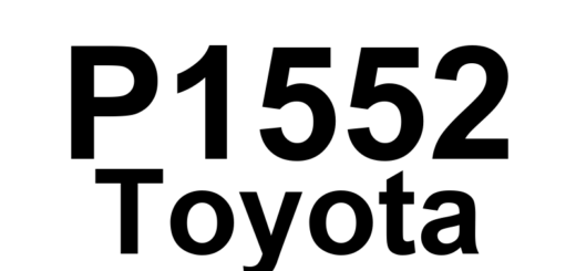 DTC P1552 Toyota - Definição em inglês: Battery Current Sensor Circuit High Definição em Português: Sensor de Corrente da Bateria - Circuito com Alta Tensão
