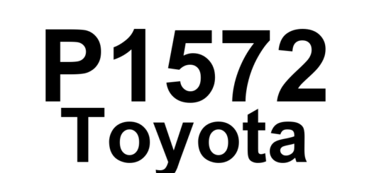 DTC P1572 Toyota - Definição em inglês: Improper Aiming of Radar Sensor Beam Axis Definição em Português: Eixo do Feixe do Sensor de Radar - Alinhamento Incorreto