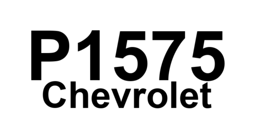 DTC P1575 Chevrolet - Definição em inglês: Extended Travel Brake Switch Circuit Malfunction Definição em Português: Circuito do Interruptor de Freio de Curso Estendido - Mau Funcionamento