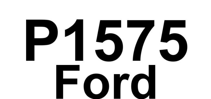 DTC P1575 Ford - Definição em inglês: Pedal Position Out Of Self Test Range Definição em Português: Posição do Pedal - Fora da Faixa de Autoteste