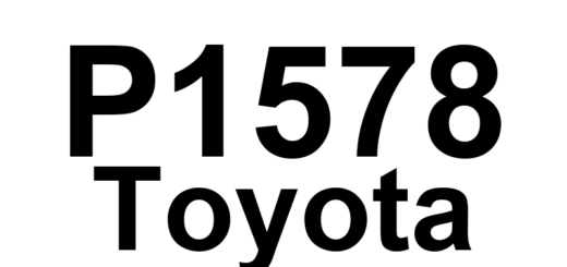DTC P1578 Toyota - Definição em inglês: Brake System Malfunction Definição em Português: Sistema de Freios - Mau Funcionamento