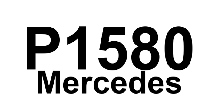 DTC P1580 Mercedes - Definição em inglês: right regulation part (M16/3) Definição em Português: Parte de regulagem direita (M16/3)