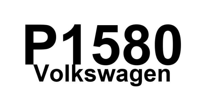 DTC P1580 Volkswagen - Definição em inglês: Throttle Actuator B1 Malfunction Definição em Português: Atuador do Acelerador - Mau Funcionamento (Banco 1)