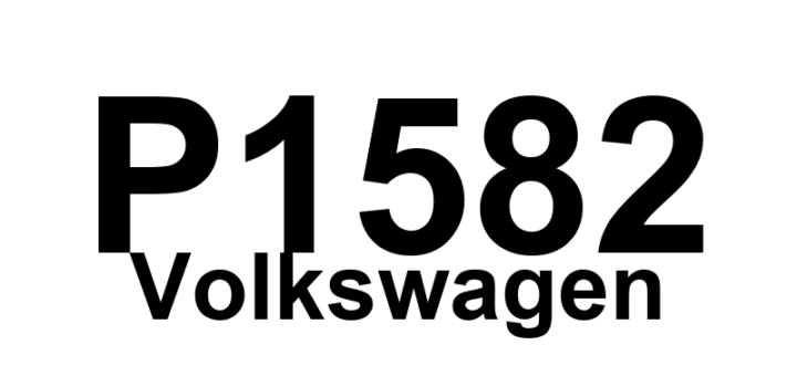 DTC P1582 Volkswagen - Definição em inglês: Idle Adaptation at Limit Definição em Português: Adaptação da marcha lenta - No limite