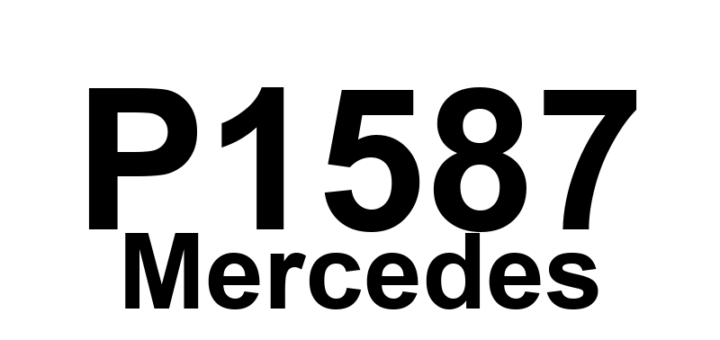 DTC P1587 Mercedes - Definição em inglês: left controller voltage (N3/11) Definição em Português: Controlador esquerdo - Tensão (N3/11)