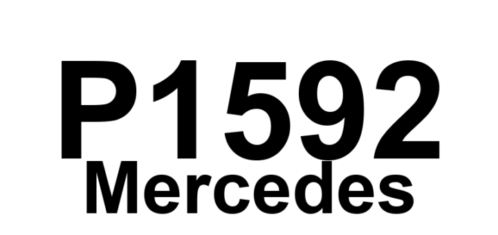 DTC P1592 Mercedes - Definição em inglês: ACS memory read error Definição em Português: Erro de leitura da memória ACS.