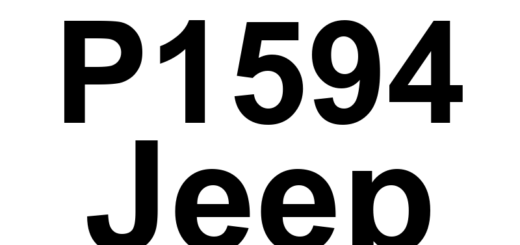 DTC P1594 Jeep - Definição em inglês: Charging System Voltage Too High Definição em Português: Sistema de Carregamento - Voltagem Muito Alta