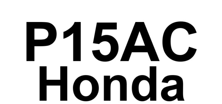 DTC P15AC Honda - Definição em inglês: Engine Mount Control Unit Internal Circuit Malfunction Definição em Português: Unidade de Controle do Coxim do Motor - Mau Funcionamento do Circuito Interno