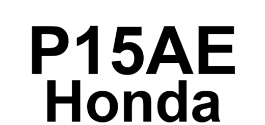 DTC P15AE Honda - Definição em inglês: Cylinder Pause Signal Malfunction Definição em Português: Sinal de Pausa do Cilindro - Funcionamento Incorreto