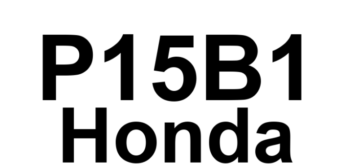 DTC P15B1 Honda - Definição em inglês: Camshft Position (CMP) Sensor / Crankshaft Position (CKP) Sensor Signal Incorrect Correlation Definição em Português: Sensor de Posição do Eixo de Cames (CMP)/Sensor de Posição do Virabrequim (CKP) - Correlação Incorreta do Sinal