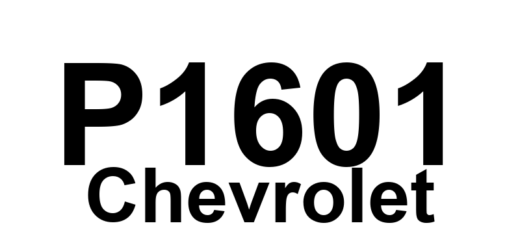 DTC P1601 Chevrolet - Definição em inglês: PCM Serial Communications Malfunction Definição em Português: Comunicações Seriais do PCM - Mau Funcionamento