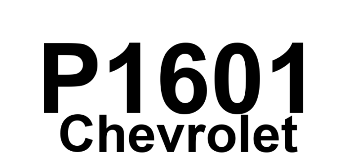 DTC P1601 Chevrolet - Definição em inglês: PCM Serial Communications Malfunction Definição em Português: Comunicações Seriais do PCM - Mau Funcionamento