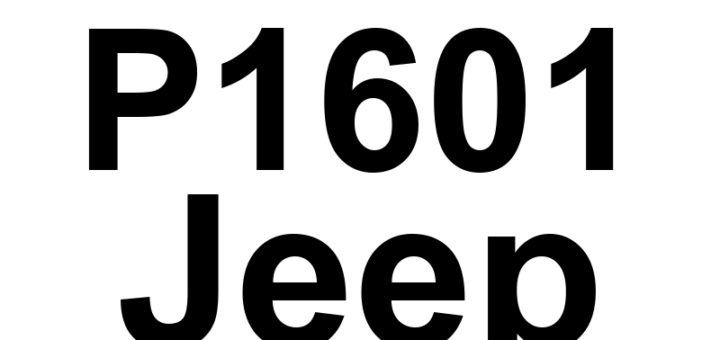 DTC P1601 Jeep - Definição em inglês: Internal TCM Computer Error Definição em Português: Erro Interno do Computador da TCM.