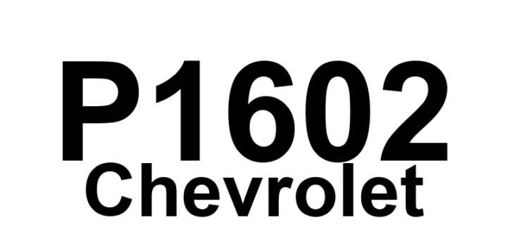 DTC P1602 Chevrolet - Definição em inglês: Lost Communications with Brake/Traction Control (EBTCM) System Definição em Português: Comunicação Perdida com o Sistema de Freio/Controle de Tração (EBTCM)