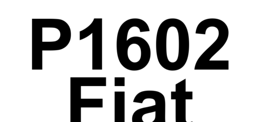 DTC P1602 Fiat - Definição em inglês: PCM Not Programmed Definição em Português: PCM - Não Programado