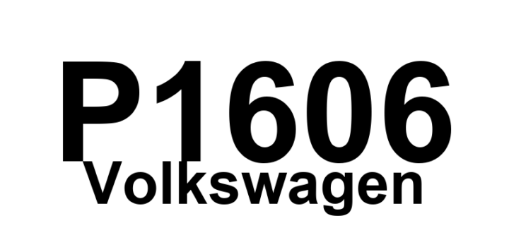DTC P1606 Volkswagen - Definição em inglês: Rough Road Spec Engine Torque ABS-ECU Electrical Malfunction Definição em Português: Torque do Motor - Mau Funcionamento Elétrico no ABS-ECU em Estrada Irregular