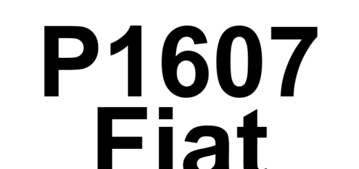 DTC P1607 Fiat - Definição em inglês: PCM Internal Shutdown Timer Rationality Definição em Português: Temporizador Interno de Desligamento do PCM - Racionalidade