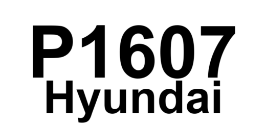 DTC P1607 Hyundai - Definição em inglês: Electronic Throttle System Communication Error Definição em Português: Sistema de Acelerador Eletrônico - Erro de Comunicação