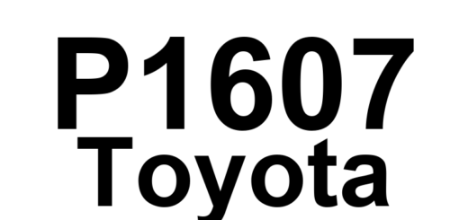 DTC P1607 Toyota - Definição em inglês: Cruise Control Input Processor Definição em Português: Processador de Entrada do Controle de Cruzeiro - Problema Detectado