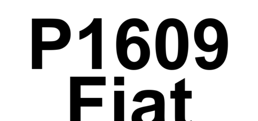 DTC P1609 Fiat - Definição em inglês: Internal Control Module Engine Oil Temperature Performance Definição em Português: Módulo de Controle Interno - Desempenho da Temperatura do Óleo do Motor