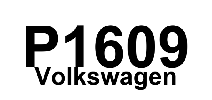 DTC P1609 Volkswagen - Definição em inglês: Crash Shut-Down Activated Definição em Português: Desligamento de Emergência Ativado