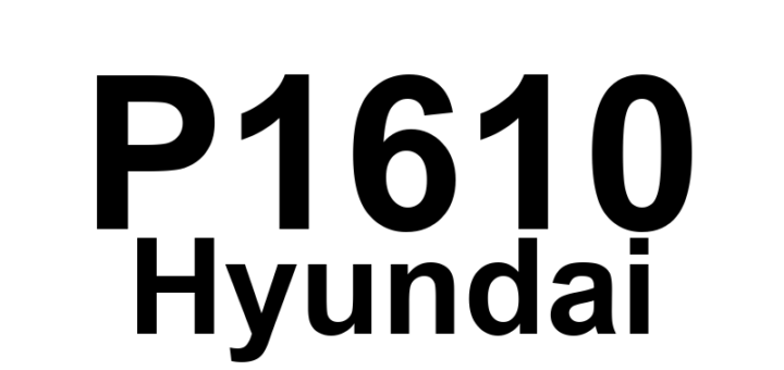 DTC P1610 Hyundai - Definição em inglês: Non-Immobilizer-EMS connected to an Immobilizer Definição em Português: Módulo não imobilizador conectado a um imobilizador.