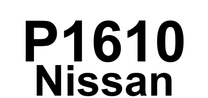 DTC P1610 Nissan - Definição em inglês: NATS Antenna Amp. or Lock Mode Definição em Português: Amplificador da Antena NATS ou Modo de Travamento.