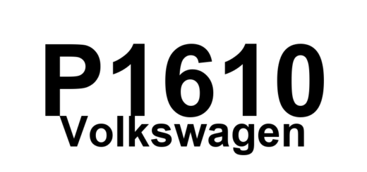 DTC P1610 Volkswagen - Definição em inglês: ECU Defective Definição em Português: ECU - Defeito Detectado