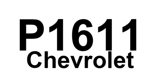 DTC P1611 Chevrolet - Definição em inglês: Engine Controls Ignition Relay Control Circuit Low Voltage Definição em Português: Circuito de Controle do Relé de Ignição do Motor - Voltagem Baixa