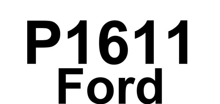 DTC P1611 Ford - Definição em inglês: Interactive Reprogramming Code - Diagnose Further Definição em Português: Código de Reprogramação Interativa - Diagnosticar Mais a Fundo.