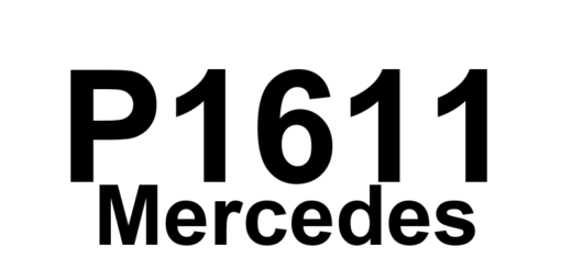 DTC P1611 Mercedes - Definição em inglês: Control module malfunction detected Definição em Português: Módulo de controle - Mau funcionamento detectado