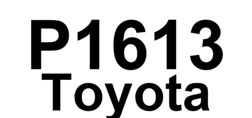DTC P1613 Toyota - Definição em inglês: Secondary Air Injection Driver Malfunction Definição em Português: Mau funcionamento do acionador da injeção de ar secundária