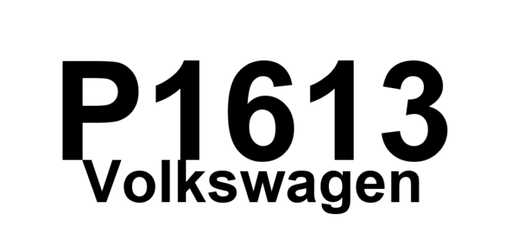 DTC P1613 Volkswagen - Definição em inglês: MIL Call-up Circuit Open/Short to B+ Definição em Português: Circuito de ativação da luz de avaria (MIL) - Aberto/curto para B+.