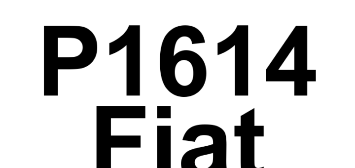 DTC P1614 Fiat - Definição em inglês: ECU Reset-Recovery Occurred Definição em Português: Reinicialização da ECU - Recuperação Ocorreu