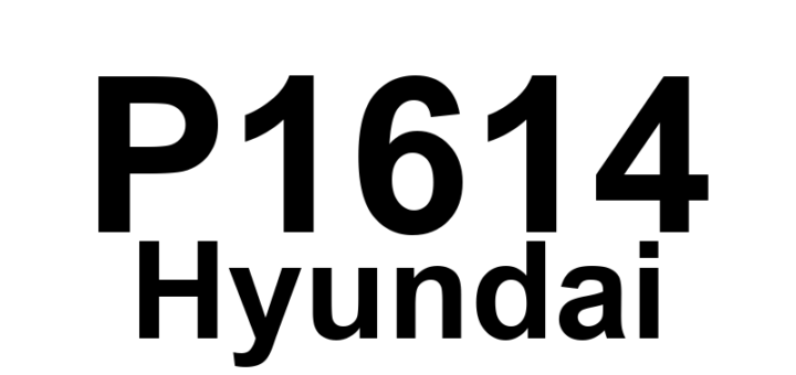 DTC P1614 Hyundai - Definição em inglês: Electronic Throttle System Module Malfunction Definição em Português: Módulo do Sistema de Acelerador Eletrônico - Mau Funcionamento