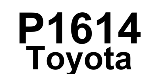 DTC P1614 Toyota - Definição em inglês: Secondary Air Injection System Driver Bank 2 Definição em Português: Sistema de Injeção de Ar Secundário - Problema no Motor de Comando (Banco 2)