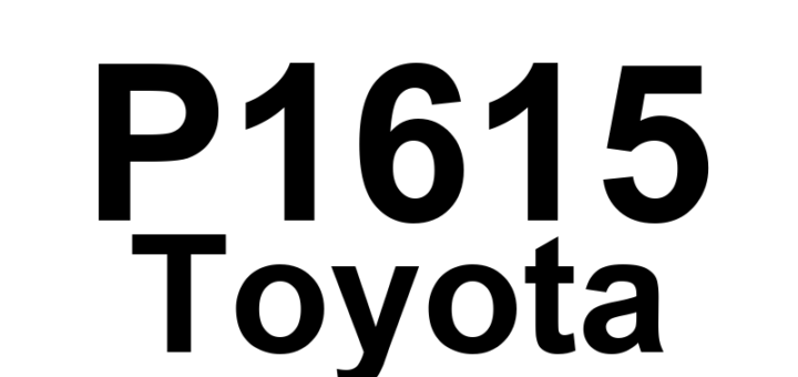 DTC P1615 Toyota - Definição em inglês: Communication Error from Distance Control ECU to ECM Definição em Português: Erro de Comunicação da ECU de Controle de Distância para o ECM.