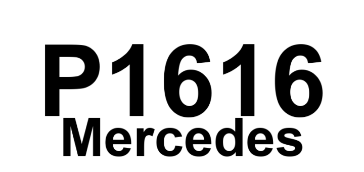 DTC P1616 Mercedes - Definição em inglês: Control module Definição em Português: Módulo de controle.