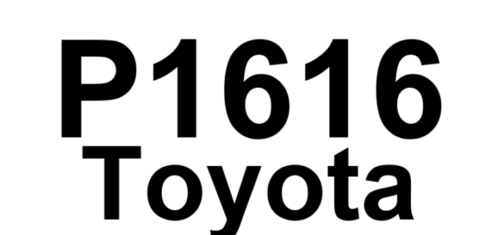 DTC P1616 Toyota - Definição em inglês: Communication Error from ECM to Distance Control ECU Definição em Português: Erro de comunicação do ECM para a ECU de Controle de Distância.