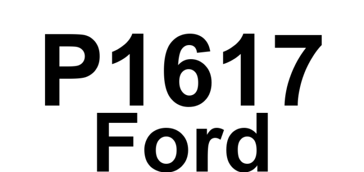 DTC P1617 Ford - Definição em inglês: Interactive Reprogramming Code - Block Programming Error Definição em Português: Código de Reprogramação Interativa - Erro de Programação de Bloco