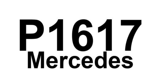 DTC P1617 Mercedes - Definição em inglês: Control module or not coded Definição em Português: Módulo de controle - Não codificado ou não programado.