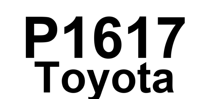 DTC P1617 Toyota - Definição em inglês: Distance Control ECU Malfunction Definição em Português: Unidade de Controle de Distância - Mau funcionamento