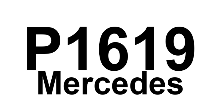 DTC P1619 Mercedes - Definição em inglês: Control module or not coded Definição em Português: Módulo de controle - Não codificado.