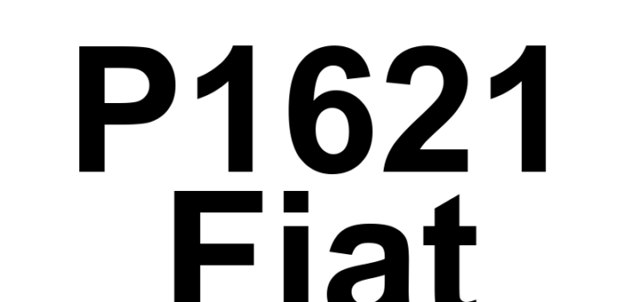DTC P1621 Fiat - Definição em inglês: O2 Sensor Reference Voltage Circuit Low Definição em Português: Circuito de Referência de Tensão do Sensor de O2 - Baixa Tensão