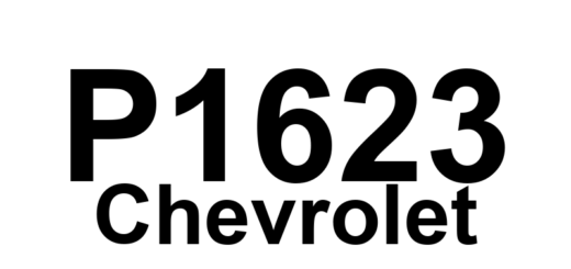DTC P1623 Chevrolet - Definição em inglês: PCM PROM Error Definição em Português: Erro na PROM do PCM (Unidade de Controle do Trem de Força).