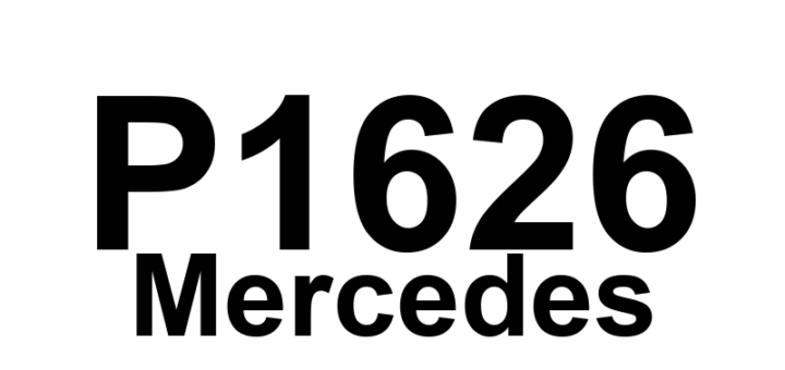 DTC P1626 Mercedes - Definição em inglês: Engine mount Definição em Português: Coxim do motor.