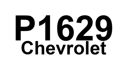 DTC P1629 Chevrolet - Definição em inglês: Theft Deterrent Fuel Enable Signal Not Received Definição em Português: Sinal de Habilitação de Combustível do Sistema Antifurto - Não Recebido