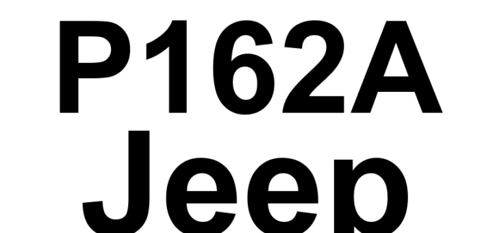 DTC P162A Jeep - Definição em inglês: Supercharger Bypass Valve Actuator Control System Max PWM Exceeded Definição em Português: Atuador da Válvula de Desvio do Supercharger - Sistema de Controle Excedeu o Máximo de PWM