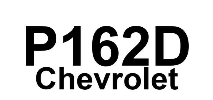 DTC P162D Chevrolet - Definição em inglês: Evaporative Emission (EVAP) System Alarm Clock Signal Not Received Definição em Português: Sinal do Relógio de Alarme do Sistema de Emissão Evaporativa (EVAP) - Não Recebido